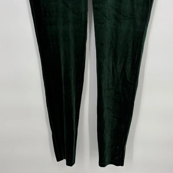 🦆 INC International Concepts Dark Green Velvet stretchy Pants - Picture 3 of 7